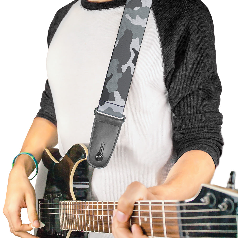 Guitar Strap - Camo White