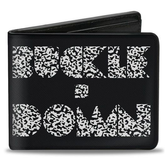 Bi-Fold Wallet - BUCKLE-DOWN Shapes Black Camo White Black