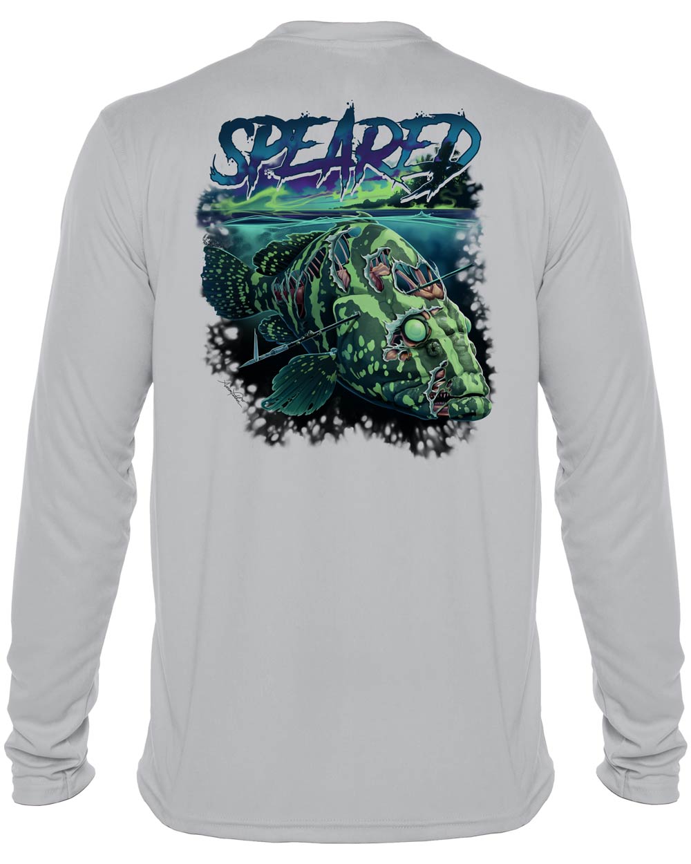 Zombie Grouper UV : Men's Spearfishing T-Shirt