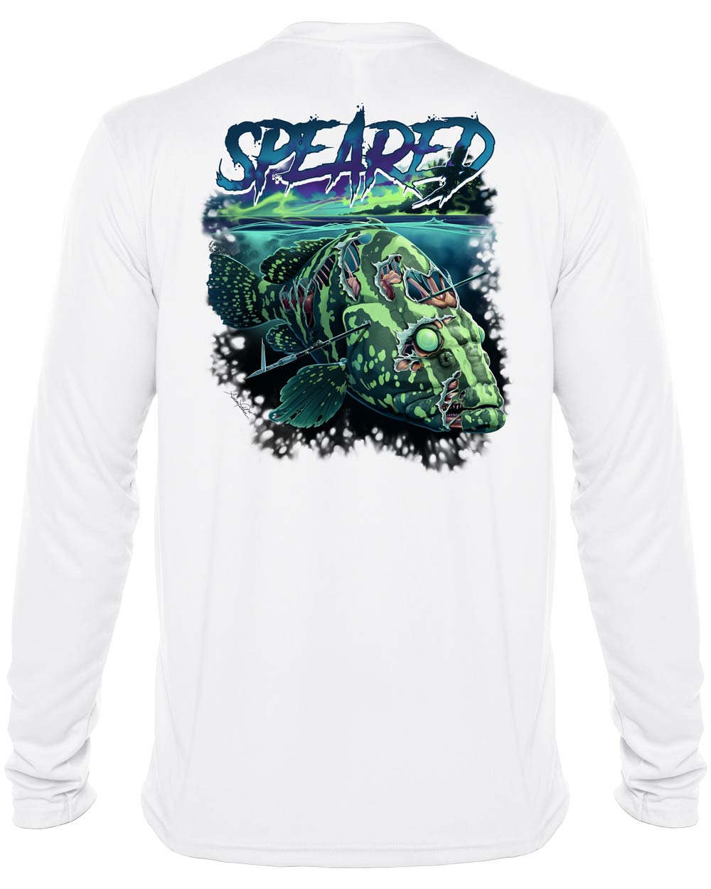 Zombie Grouper UV : Men's Spearfishing T-Shirt