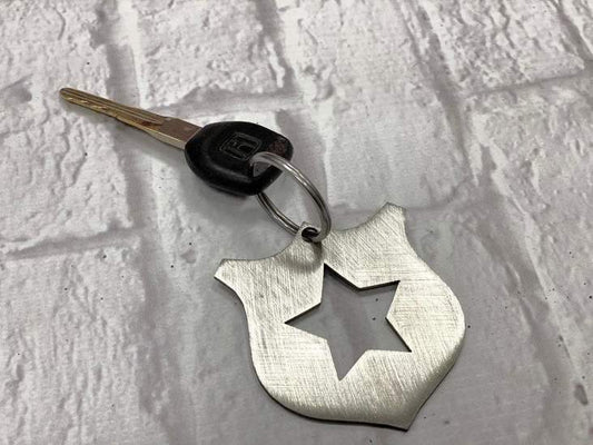 POLICE BADGE KEYCHAIN