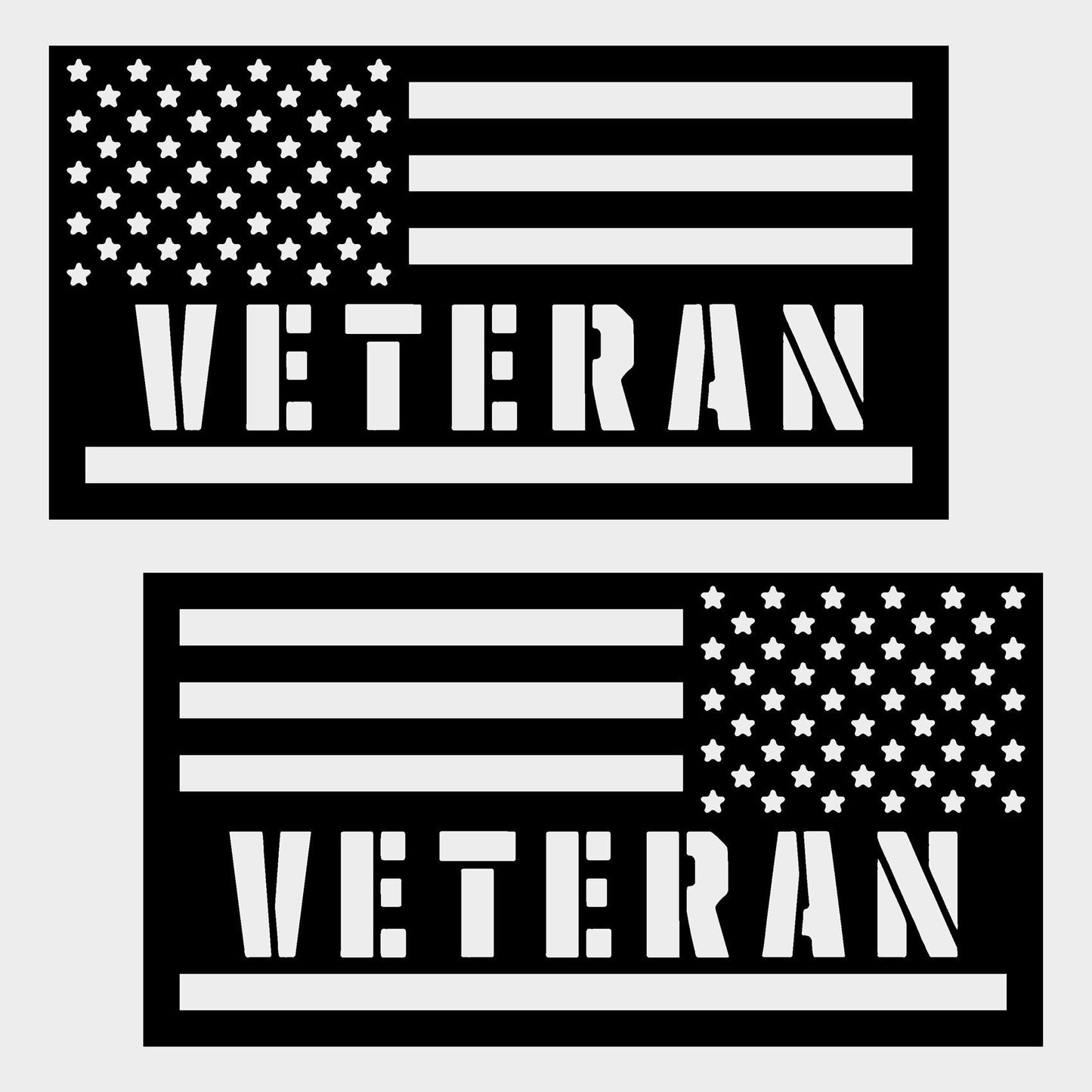 Veteran Flag Vehicle Magnets 2 Pack